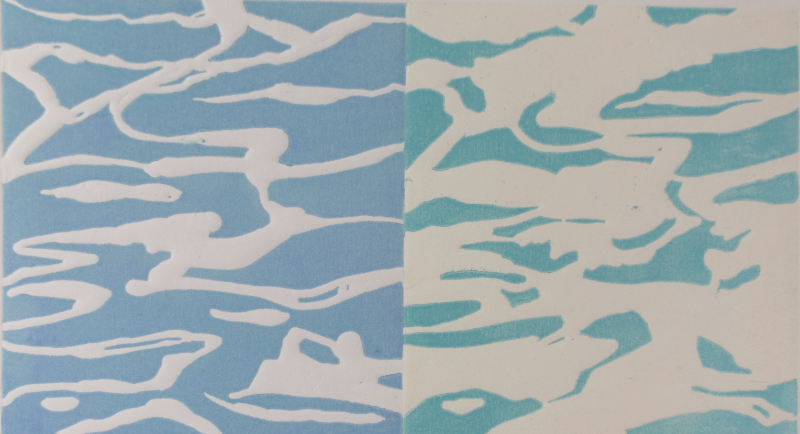 Birkenthal-Poesie des Wellenspiels;Holzdruck auf Leinwand.jpg